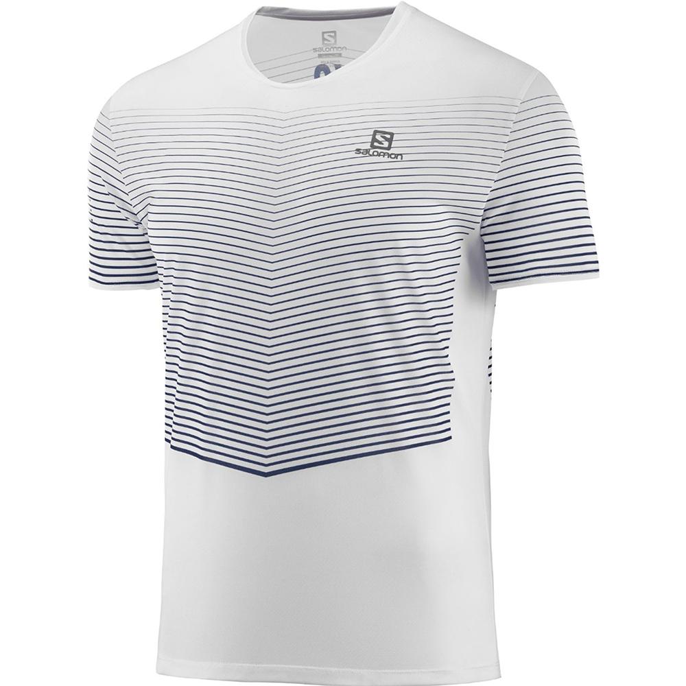 SALOMON SENSE M Philippines - Men's Tee Shirt - White | 906243-IUB